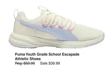Dunham's Sports PUMA YOUTH GRADE SCHOOL ESCAPADE ATHLETIC SHOES offer