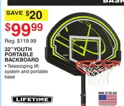Dunham's Sports LIFETIME 32 YOUTH PORTABLE BACKBOARD offer