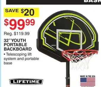 Dunham's Sports LIFETIME 32 YOUTH PORTABLE BACKBOARD offer