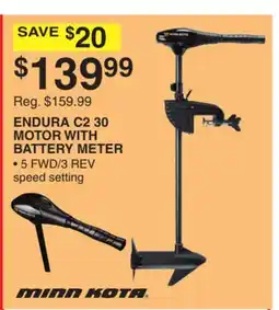 Dunham's Sports ENDURA C2 30 MOTOR WITH BATTERY METER offer