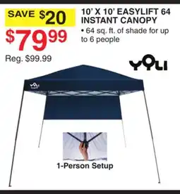 Dunham's Sports 10' X 10' EASYLIFT 64 INSTANT CANOPY offer