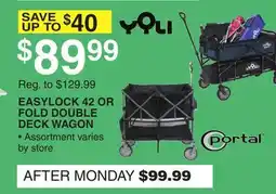 Dunham's Sports EASYLOCK 42 OR FOLD DOUBLE DECK WAGON offer