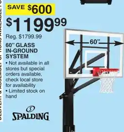 Dunham's Sports 60 GLASS IN-GROUND SYSTEM offer