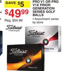 Dunham's Sports PRO V1 OR PRO V1X PRIOR GENERATION SERIES GOLF BALLS offer