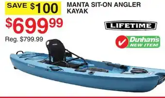 Dunham's Sports MANTA SIT-ON ANGLER KAYAK offer