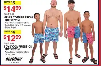 Dunham's Sports MEN'S COMPRESSION LINED SWIM offer