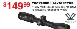 Dunham's Sports CROSSFIRE II 3-9X40 SCOPE offer