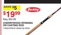 Dunham's Sports CHERRYWOOD SPINNING OR CASTING ROD offer