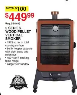 Dunham's Sports 5 SERIES WOOD PELLET VERTICAL SMOKER offer