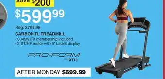 Dunham's Sports CARBON TL TREADMILL offer