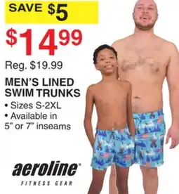 Dunham's Sports MEN'S LINED SWIM TRUNKS offer