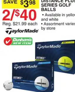 Dunham's Sports DISTANCE PLUS SERIES GOLF BALLS offer