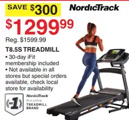 Dunham's Sports NORDICTRACK T8.5S TREADMILL offer
