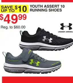 Dunham's Sports UNDER ARMOUR YOUTH ASSERT 10 RUNNING SHOES offer