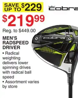 Dunham's Sports MEN'S RADSPEED DRIVER offer