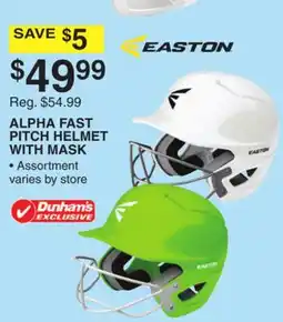 Dunham's Sports ALPHA FAST PITCH HELMET WITH MASK offer