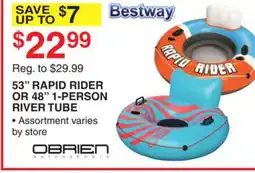 Dunham's Sports BESTWAY 53 RAPID RIDER OR 48 1-PERSON RIVER TUBE offer