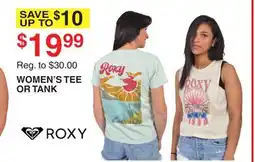 Dunham's Sports ROXY WOMEN'S TEE OR TANK offer