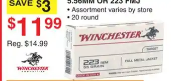 Dunham's Sports WINCHESTER 5.56MM OR 223 FMJ offer