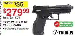 Dunham's Sports TX22 22LR 5 MAG VALUE PACK offer