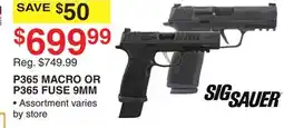 Dunham's Sports SIG SAUER P365 MACRO OR P365 FUSE 9MM offer