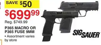 Dunham's Sports SIG SAUER P365 MACRO OR P365 FUSE 9MM offer