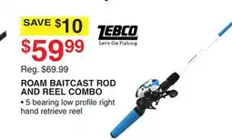 Dunham's Sports ROAM BAITCAST ROD AND REEL COMBO offer