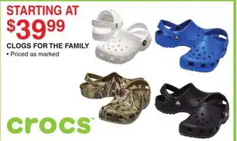 Dunham's Sports CLOGS FOR THE FAMILY offer