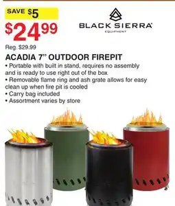 Dunham's Sports ACADIA 7 OUTDOOR FIREPIT offer