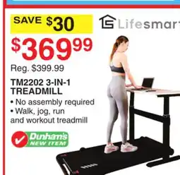 Dunham's Sports TM2202 3-IN-1 TREADMILL offer