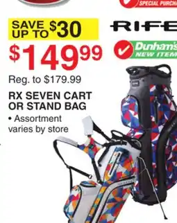 Dunham's Sports RX SEVEN CART OR STAND BAG offer