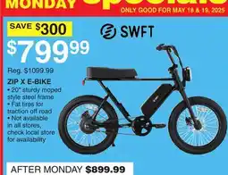 Dunham's Sports SWIFT ZIP X E-BIKE offer