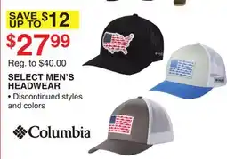Dunham's Sports SELECT MEN'S HEADWEAR offer