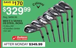 Dunham's Sports MEN'S X SERIES OS STEEL IRONS offer