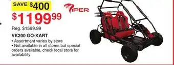 Dunham's Sports VK200 GO-KART offer