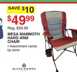 Dunham's Sports BLACK SIERRA MESA MAMMOTH HARD ARM CHAIR offer