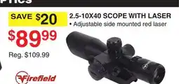 Dunham's Sports 2.5-10X40 SCOPE WITH LASER offer