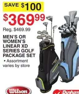 Dunham's Sports MEN'S OR WOMEN'S LINEAR XD SERIES GOLF PACKAGE SET offer