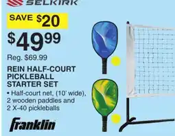 Dunham's Sports FRANKLIN REIN HALF-COURT PICKLEBALL STARTER SET offer