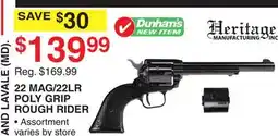Dunham's Sports 22 MAG/22LR POLY GRIP ROUGH RIDER offer