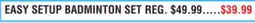 Dunham's Sports EASY SETUP BADMINTON SET offer