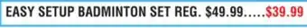 Dunham's Sports EASY SETUP BADMINTON SET offer
