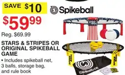 Dunham's Sports STARS & STRIPES OR ORIGINAL SPIKEBALL GAME offer