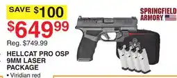 Dunham's Sports HELLCAT PRO OSP 9MM LASER PACKAGE offer