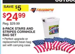 Dunham's Sports 8-PACK STARS AND STRIPES CORNHOLE BAG SET offer