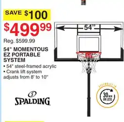 Dunham's Sports 54 MOMENTOUS EZ PORTABLE SYSTEM offer