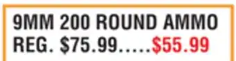Dunham's Sports 9MM 200 ROUND AMMO offer