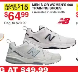 Dunham's Sports MEN'S OR WOMEN'S 608 TRAINING SHOES offer