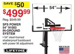 Dunham's Sports LIFETIME SFS POWER 54 91003 IN-GROUND SYSTEM offer