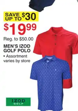 Dunham's Sports MEN'S IZOD GOLF POLO offer